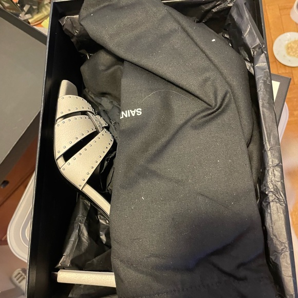 New in box Saint Laurent studded tribute sandal - Picture 5 of 6